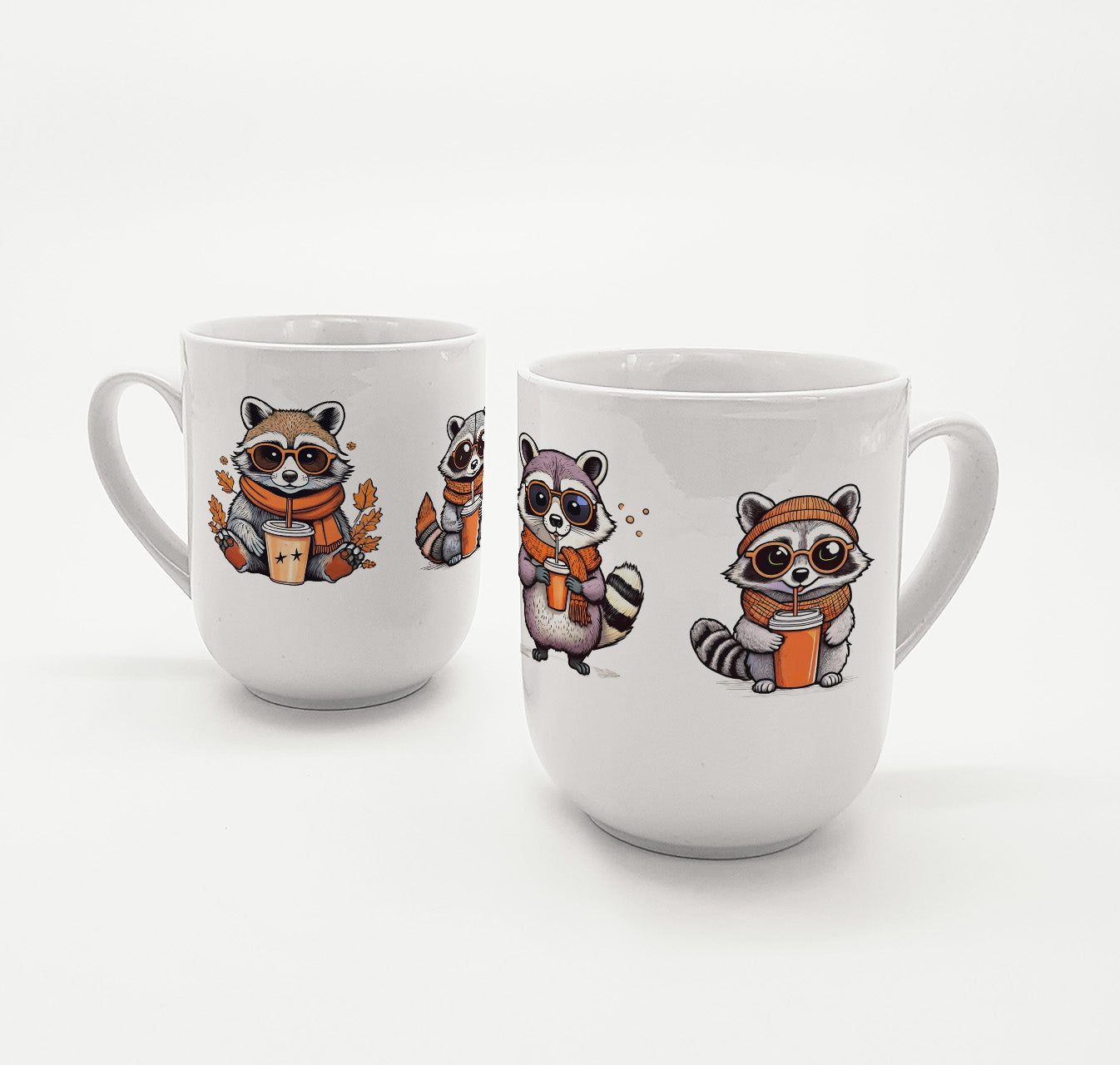 Tasse Waschbär Gang Gruppe lässig