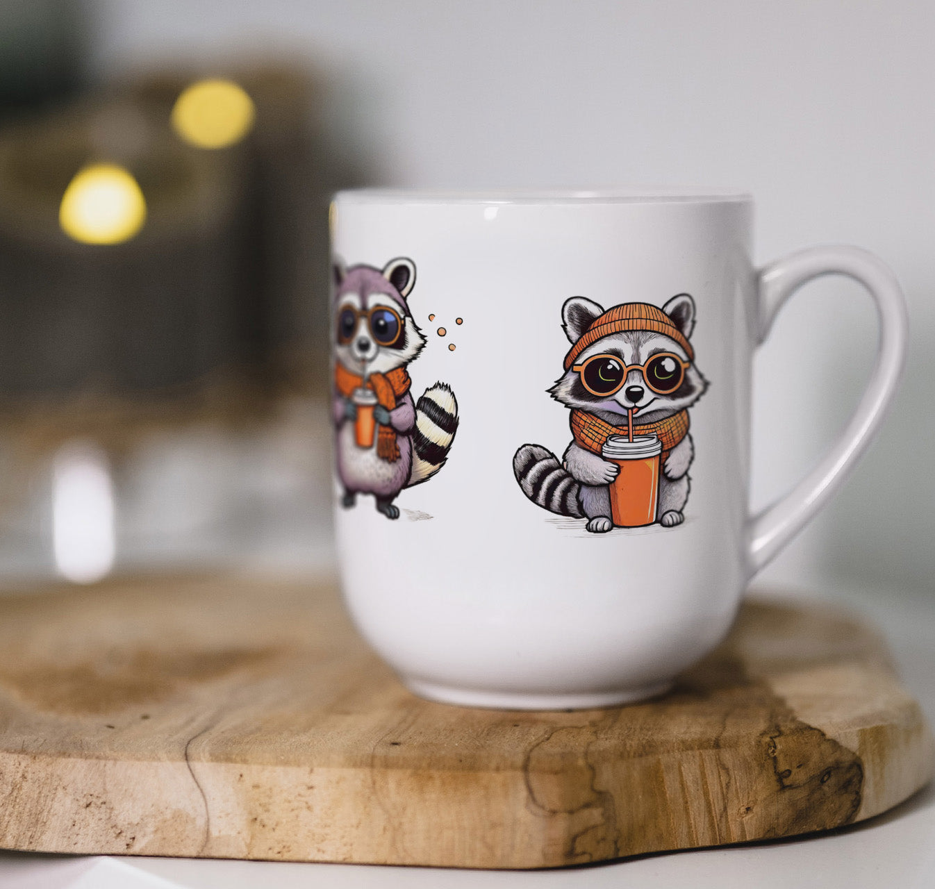 Tasse Waschbär Gang Gruppe lässig