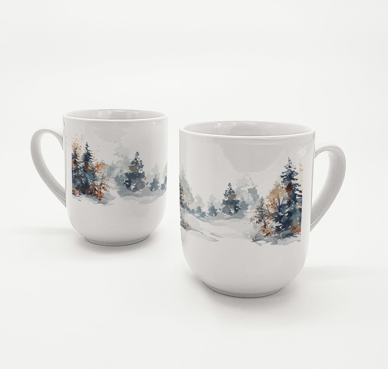 Tasse Weihnachten mit Winterlandschaft Winter Wonder Land Winterwald Keramik