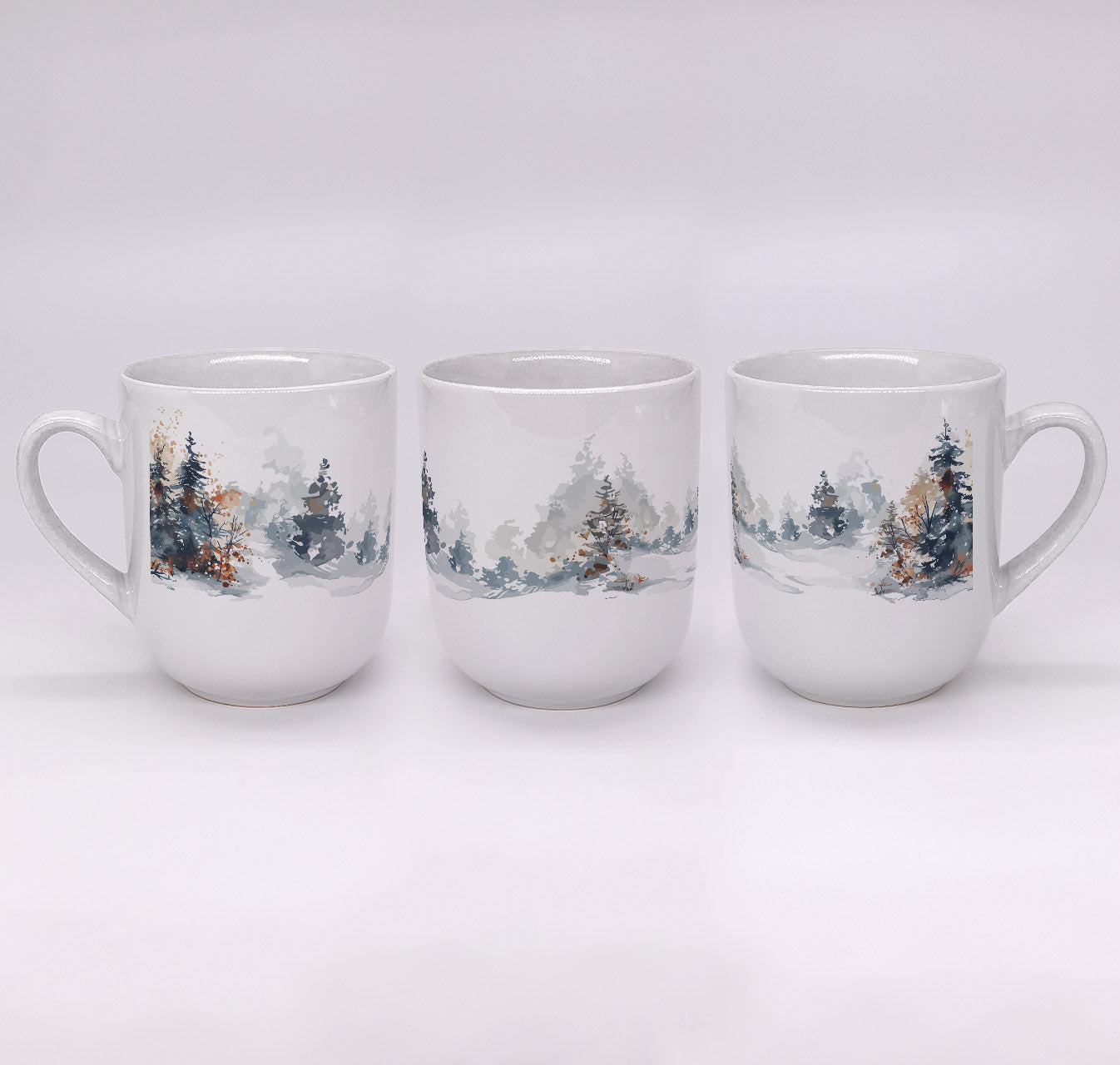 Tasse Weihnachten mit Winterlandschaft Winter Wonder Land Winterwald Keramik