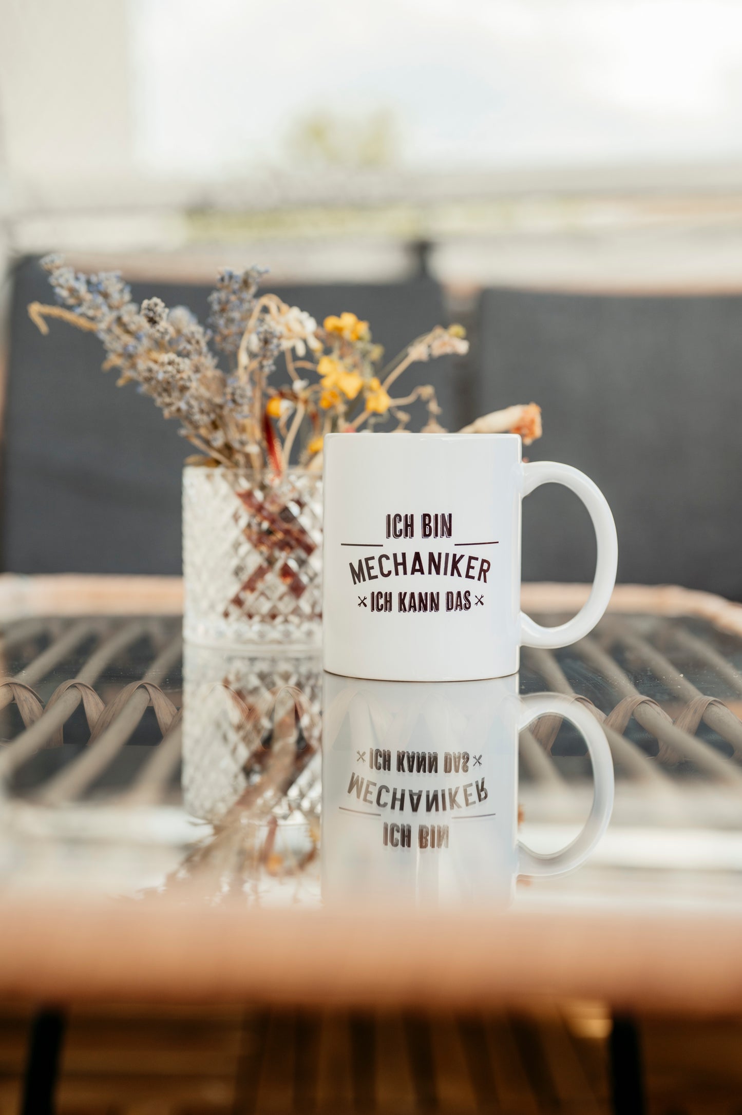 Tasse für Mechaniker mit Spruch "Ich bin Mechaniker, ich kann das"