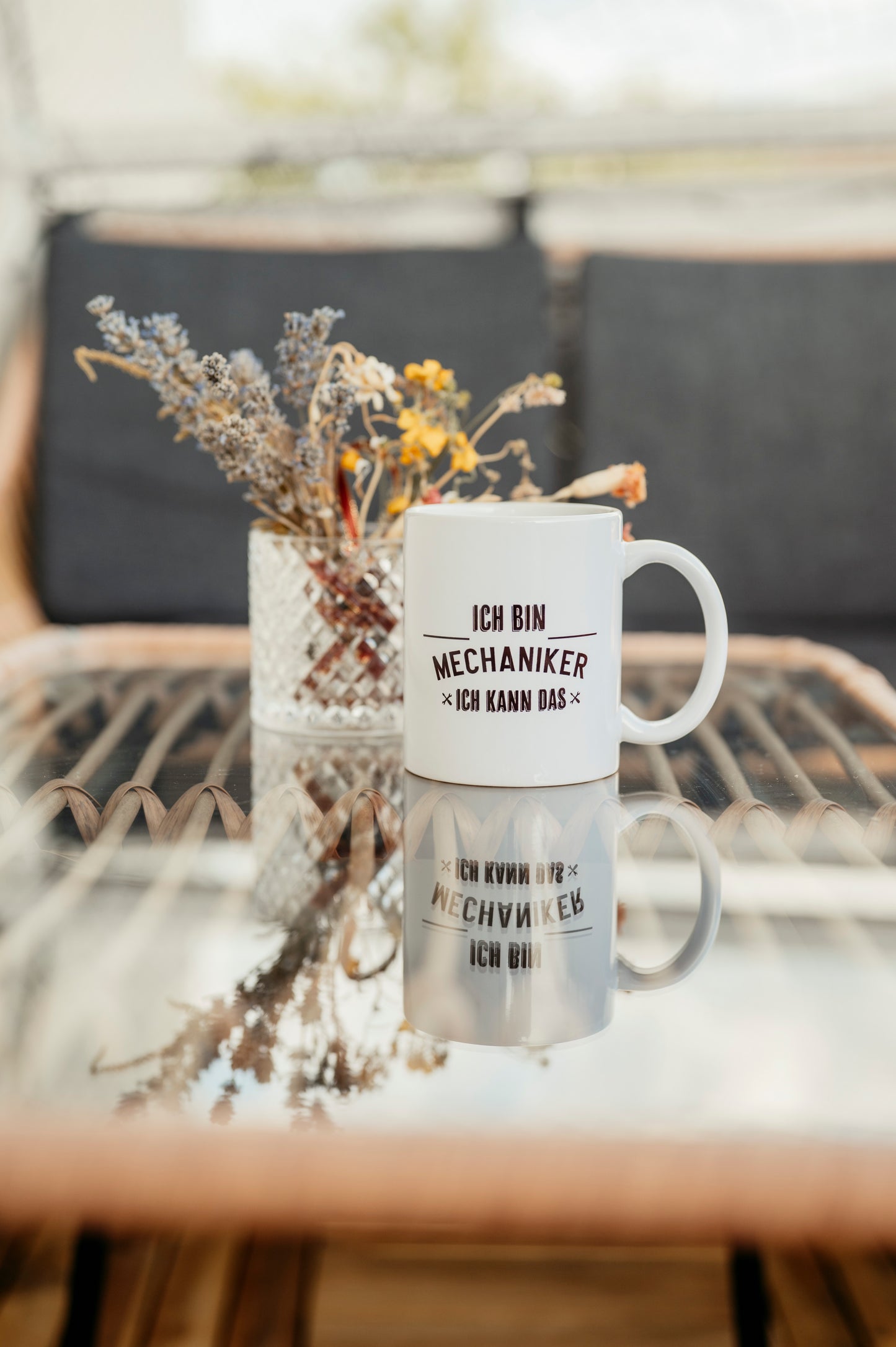 Tasse für Mechaniker mit Spruch "Ich bin Mechaniker, ich kann das"