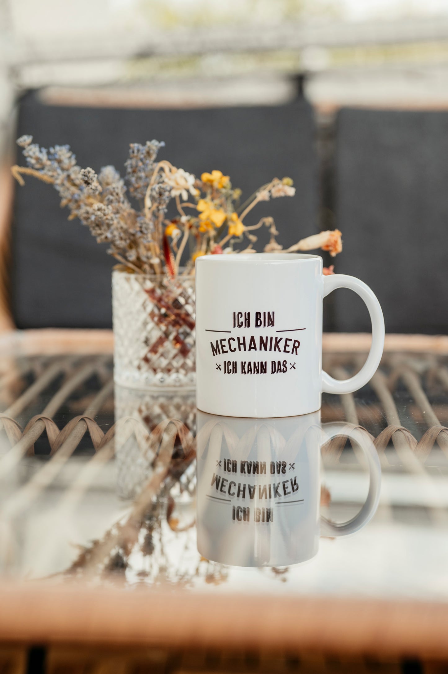 Tasse für Mechaniker mit Spruch "Ich bin Mechaniker, ich kann das"