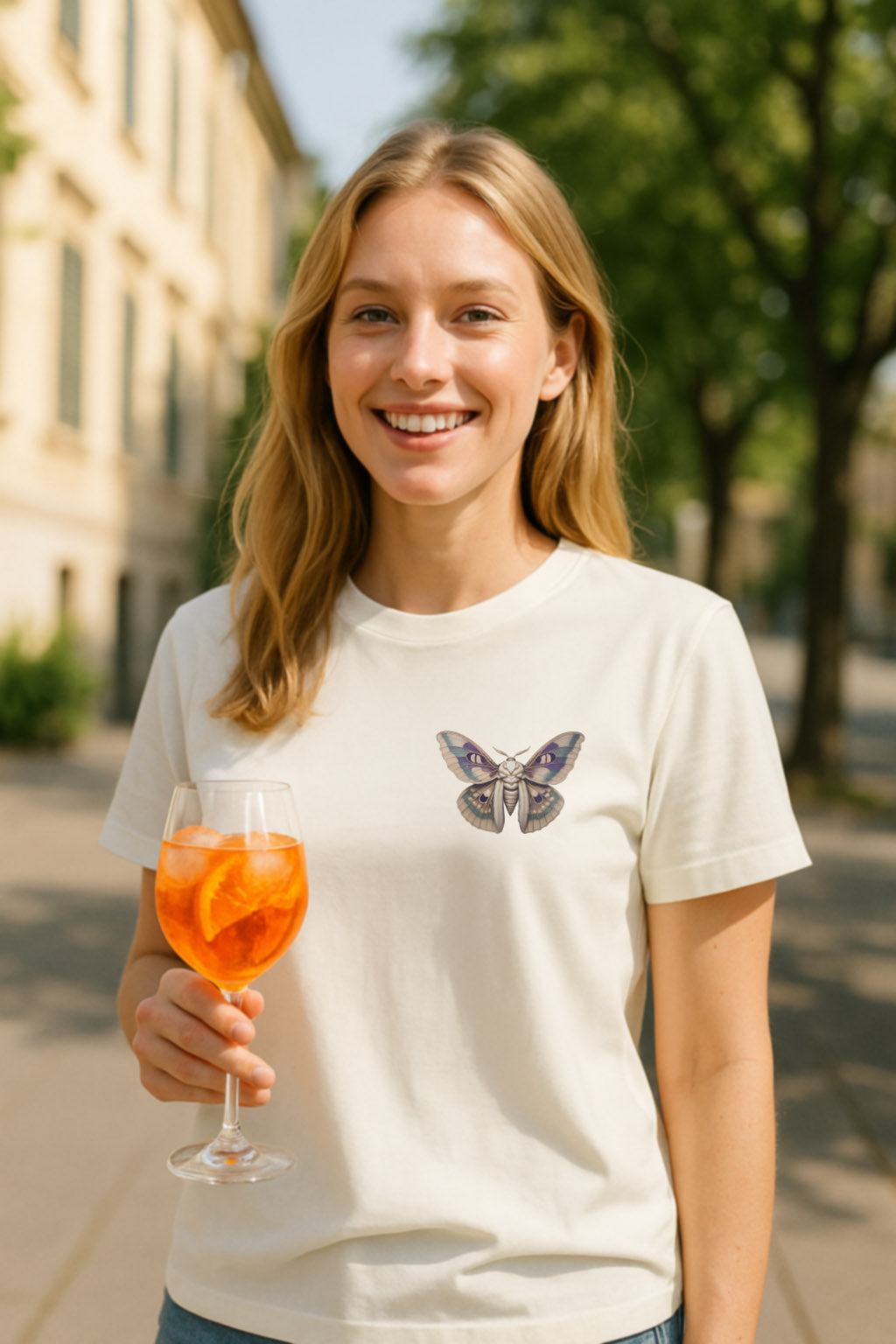 T-Shirt Motte - Moth Magic Gothic Insekten Shirt Damen Tattoostyle Alternativ Fashion