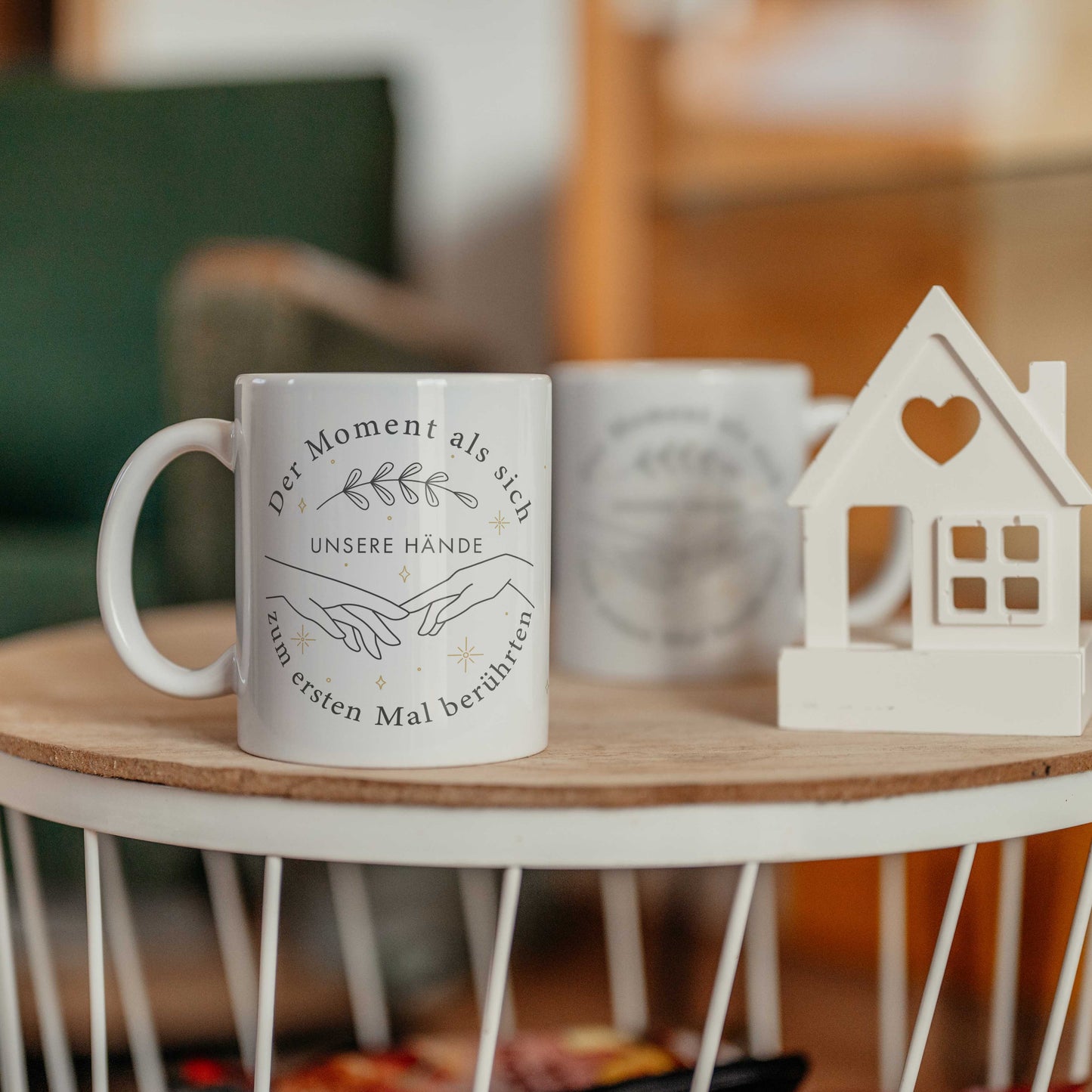 Tasse Valentinstag mit Spruch Geschenk Partner Partnerin Jahrestag minimalistisches romantisches Design