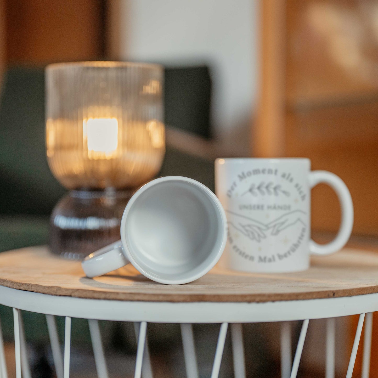 Tasse Valentinstag mit Spruch Geschenk Partner Partnerin Jahrestag minimalistisches romantisches Design