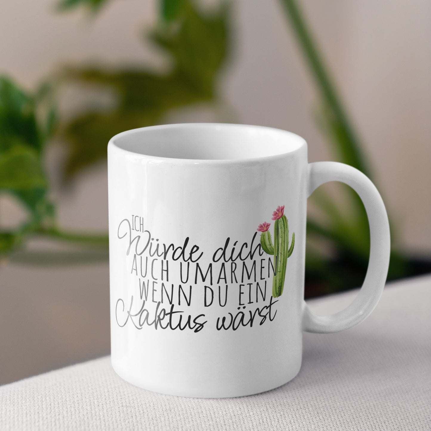 Tasse Kaktus Valentinstag Jahrestag Geschenk für Partnerin oder Partner