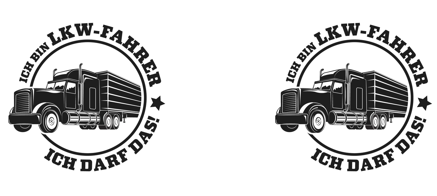 Tasse mit Spruch "Ich bin LKW Fahrer, ich darf das" Berufskraftfahrer LKW-Fahrer