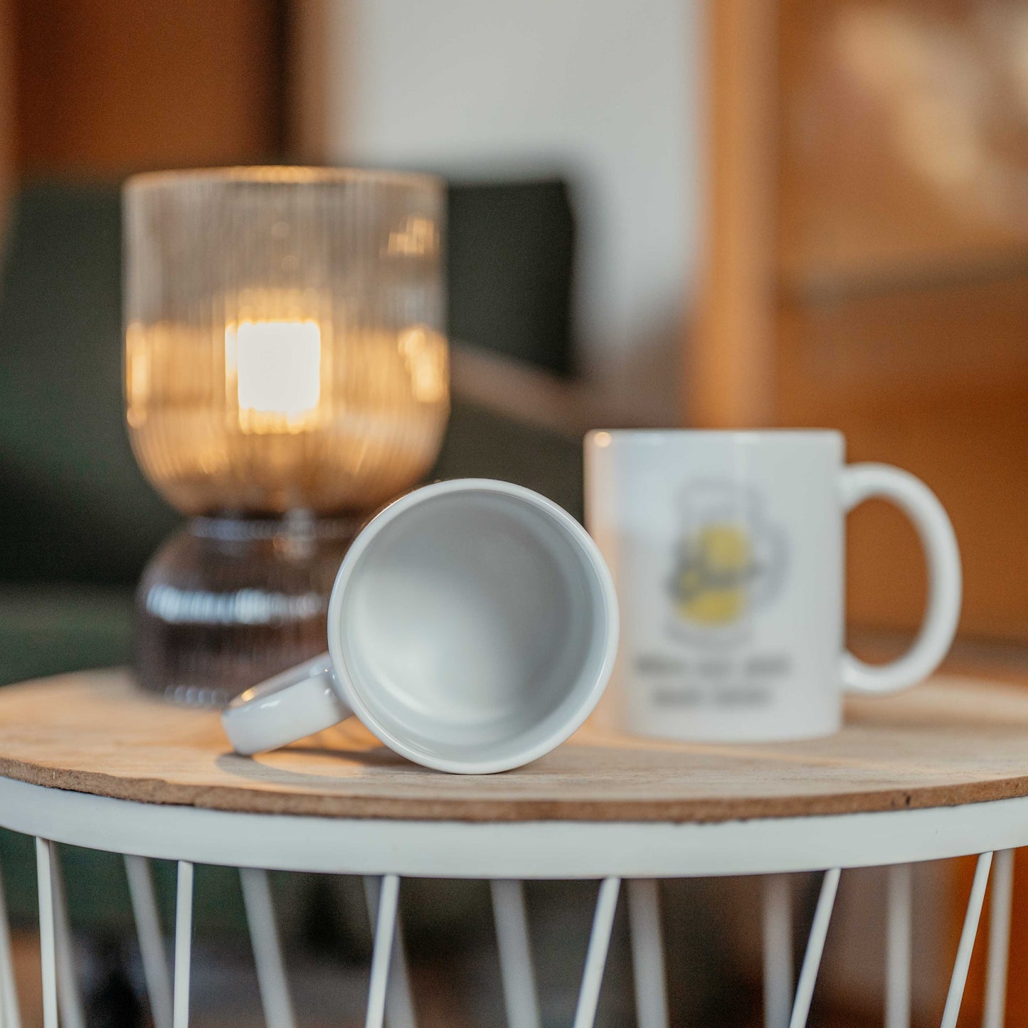 Tasse lustiger Spruch mit Bier