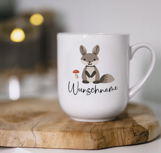 Tasse Hase Illustration personalisiert für Kinder