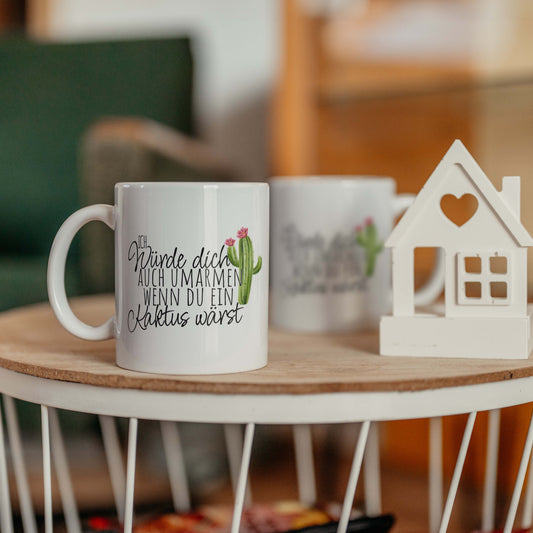 Tasse Kaktus Valentinstag Jahrestag Geschenk für Partnerin oder Partner